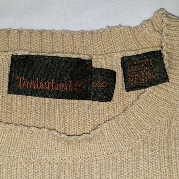 Timberland Small Wheat Tan Colored Cotton Sweater‎ - Picture 5 of 5